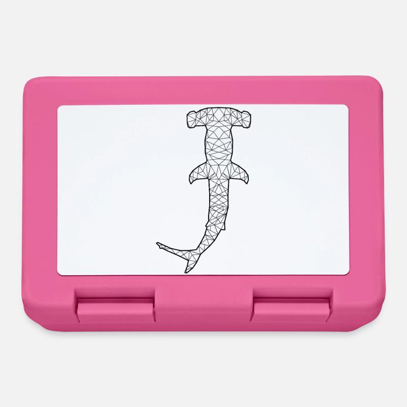 requin marteau géométrique - Boîte à goûter - rose
