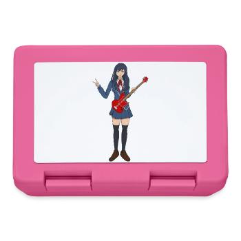 Juste une fille qui aime la guitare basse Girl Waifu - Boîte à goûter - rose - Devant