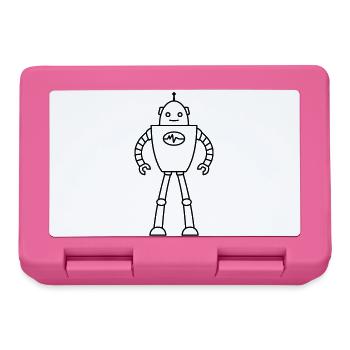 Robots du futur – Chemise de nerd de science-fiction IA - Boîte à goûter - rose - Devant