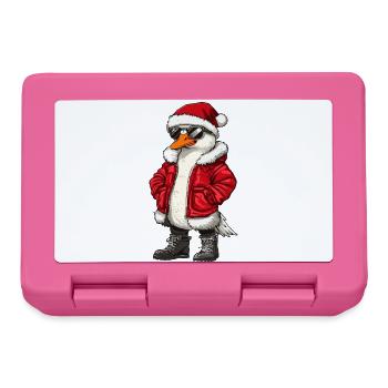 Noël Oie Hiver - Boîte à goûter - rose - Devant