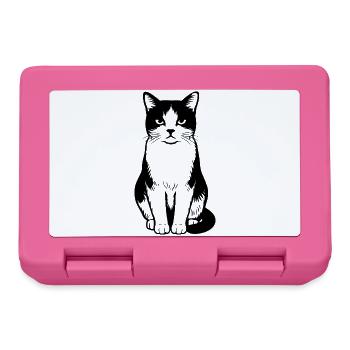 Chat - Boîte à goûter - rose - Devant