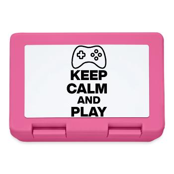 KEEP CALM AND PLAY! NERDLIFE ZOCKEN ONLINE - Brotdose - Pink - Vorne