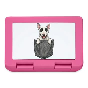 Bull Terrier dans la Poche - Chien Mignon  - Boîte à goûter - rose - Devant