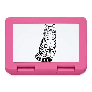 Bengal cat - Lunchbox - pink - Front