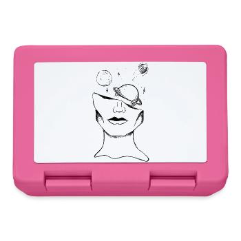Graphisme d’art cosmique - Boîte à goûter - rose - Devant