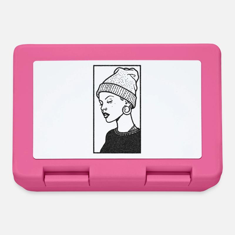 Hip Hop Face #4 - Boîte à goûter - rose