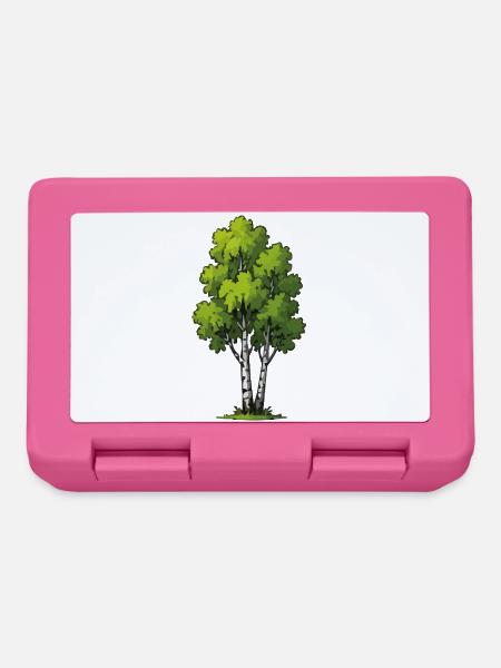 Birkenwald Illustration - Brotdose - Pink