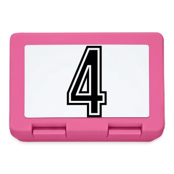 4 Symbole numérique - Boîte à goûter - rose - Devant