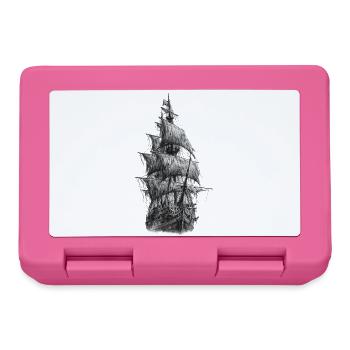 Piratenschiff Gothic Graphic - Brotdose - Pink - Vorne