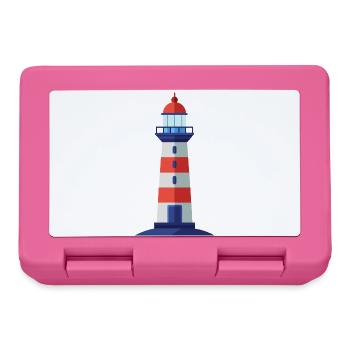 Leuchtturm - Brotdose - Pink - Vorne