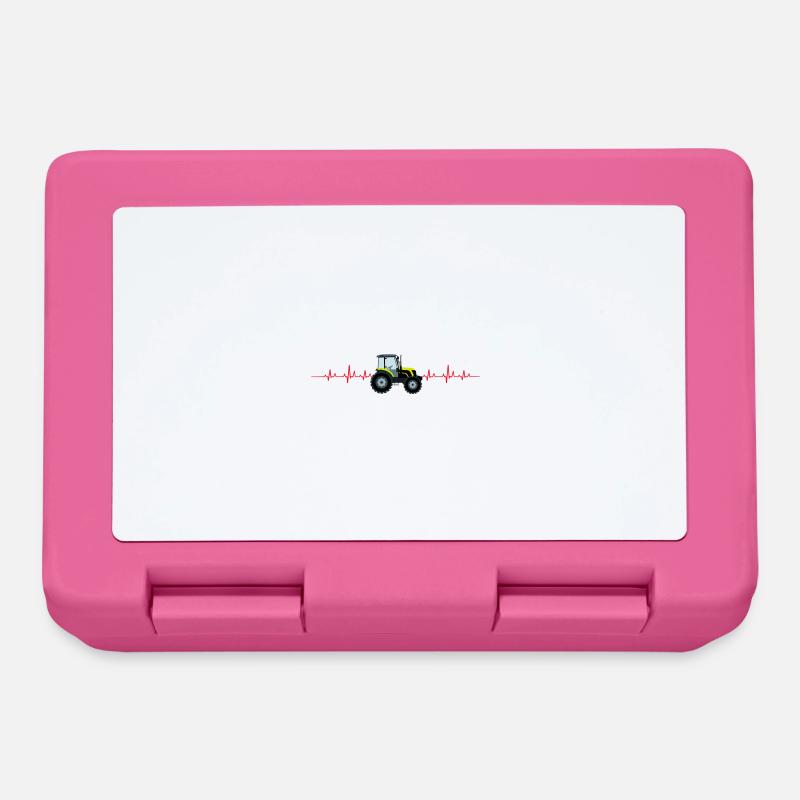 Tractor heartbeat - Lunchbox - pink