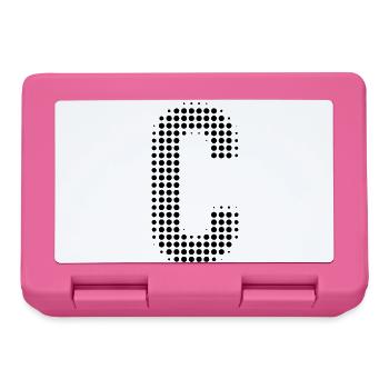 Grille de lettres C - Boîte à goûter - rose - Devant