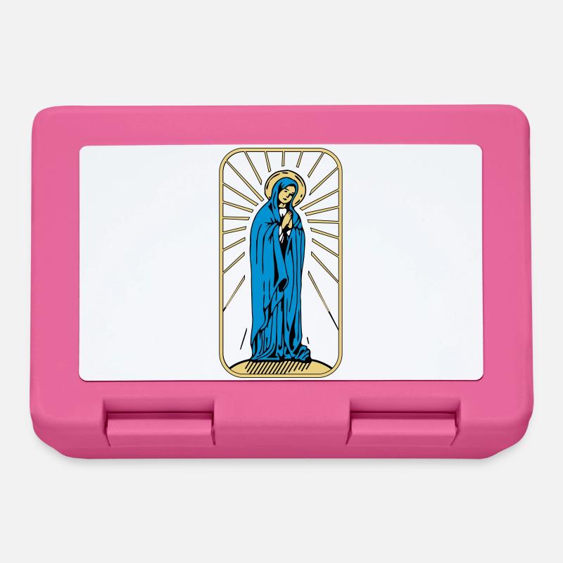 Heilige Maria ohne Hintergrund - Brotdose - Pink