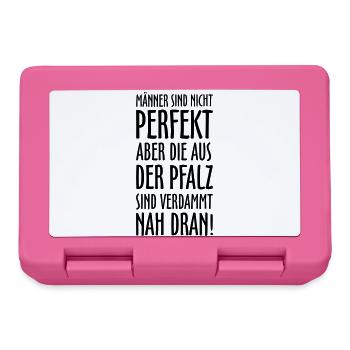 Pfälzer Männer aus der Pfalz - Brotdose - Pink - Vorne