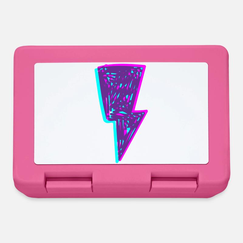 Psychedelischer Neonstrahl - Brotdose - Pink