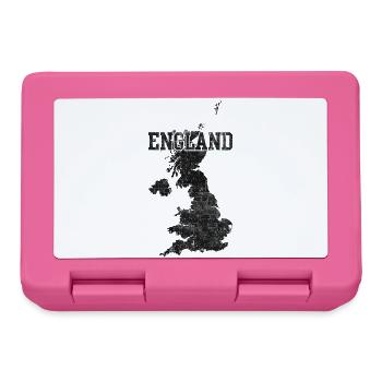 England Ziegelkartentextur - Brotdose - Pink - Vorne