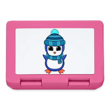 Pinguin Pinguine - Brotdose - Pink - Vorne