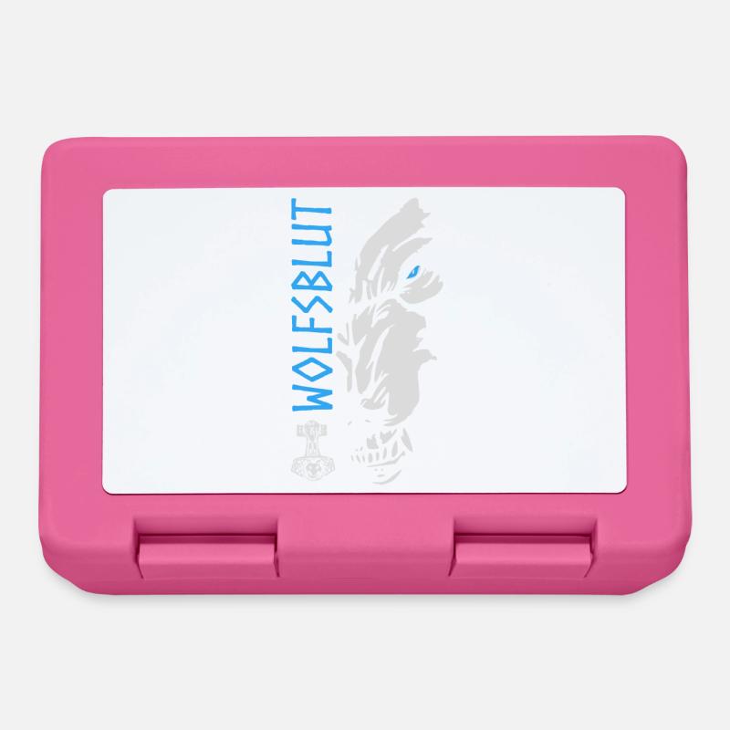 wolfsblut wikinger thor wolf odin norden walhalla - Brotdose - Pink