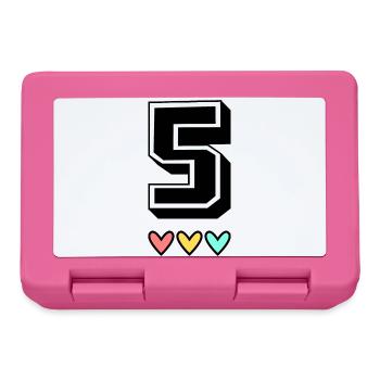 5. 5 YEARS. 5th ANNIVERSARY. 5 YEAR ANNIVERSARY - Lunchbox - pink - Front