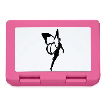 Butterfly Woman (Black) - Lunchbox - pink - Front