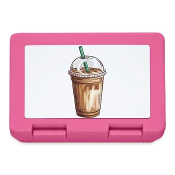 Eiskaffee-Illustration für Café-Enthusiasten - Brotdose - Pink - Vorne