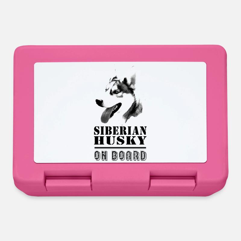 Husky on Board - Brotdose - Pink