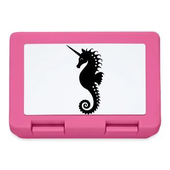 Elegantes Einhorn-Seepferdchen - Brotdose - Pink - Vorne