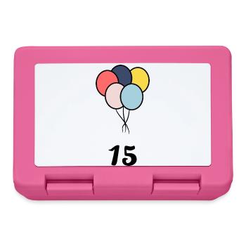 15. 15 YEARS. 15th ANNIVERSARY. 15 YEAR ANNIVERSARY. - Lunchbox - pink - Front