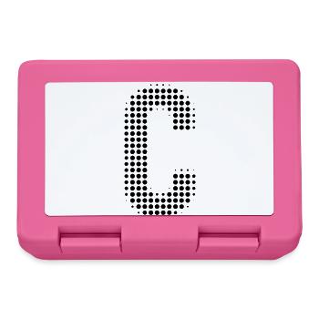 Buchstabe C – Punktmuster Initial Design - Brotdose - Pink - Vorne