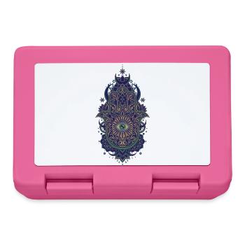 Spiritualität Heilige Geometrie Lotusblume Zen - Brotdose - Pink - Vorne