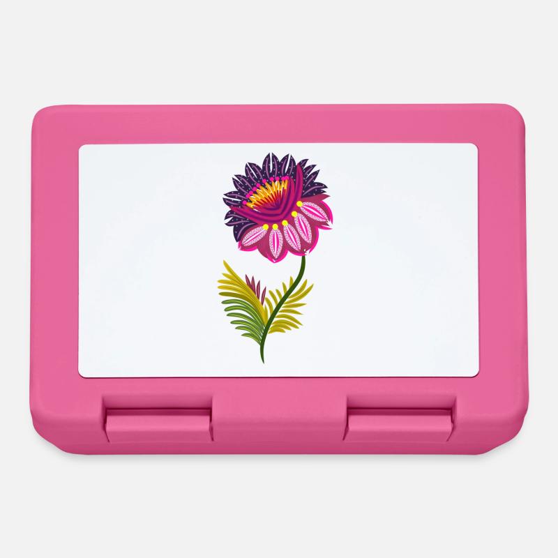 Schöne isolierte Blumen - Brotdose - Pink