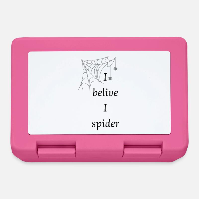spider - Lunchbox - pink