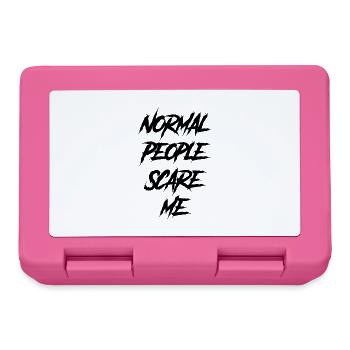 Les gens normaux me font peur - Boîte à goûter - rose - Devant