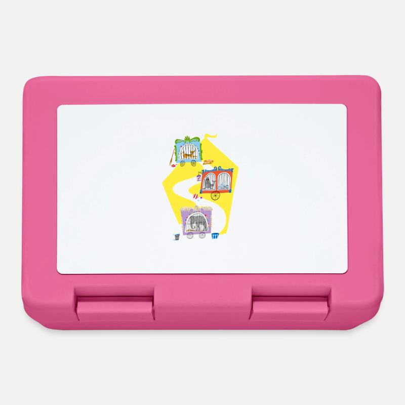 zoo animal circus - Lunchbox - pink
