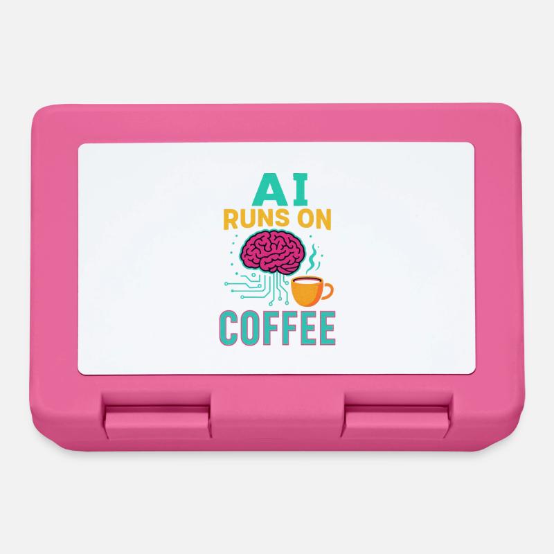 AI runs on coffee - Lunchbox - pink