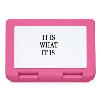 IT IS WHAT IT IS - Lunchbox - pink - Front