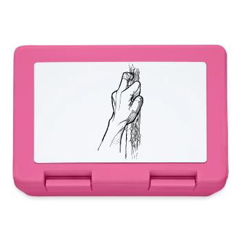 Finger Pocket - schwarz - Brotdose - Pink - Vorne