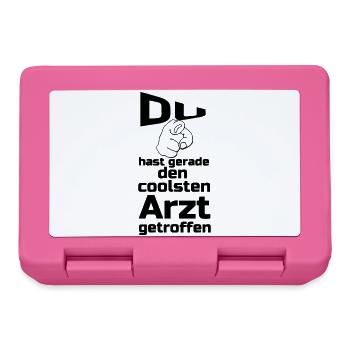 Coolster Arzt Geschenk - Brotdose - Pink - Vorne