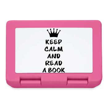 Keep calm and read a book - Lunchbox - pink - Front
