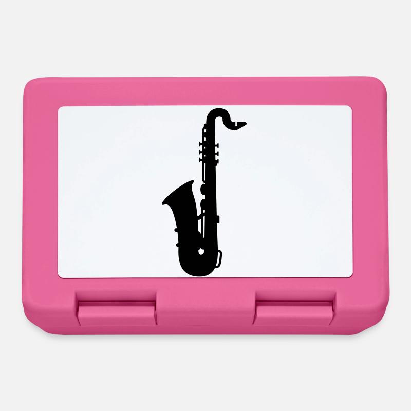 Saxophon - Brotdose - Pink