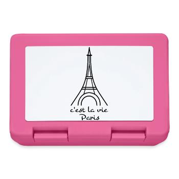 Drôles de dictons en français - Boîte à goûter - rose - Devant
