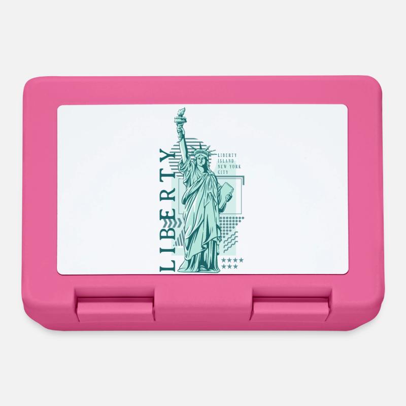 Liberté Bleu Vintage - Boîte à goûter - rose