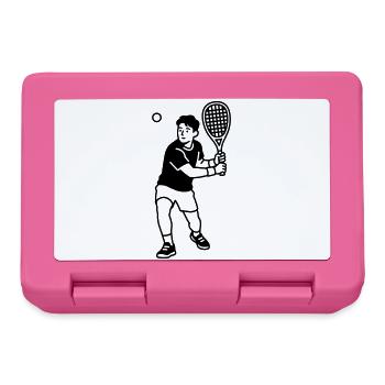 Balle de raquette - Boîte à goûter - rose - Devant