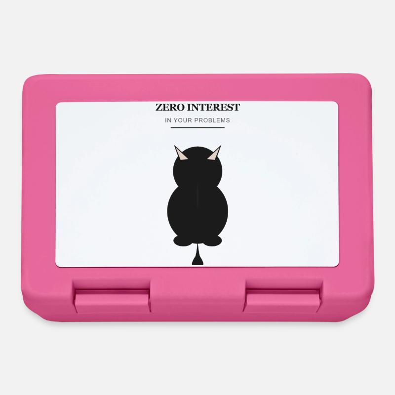 Silhouette du Démon Zéro Intérêt - Boîte à goûter - rose