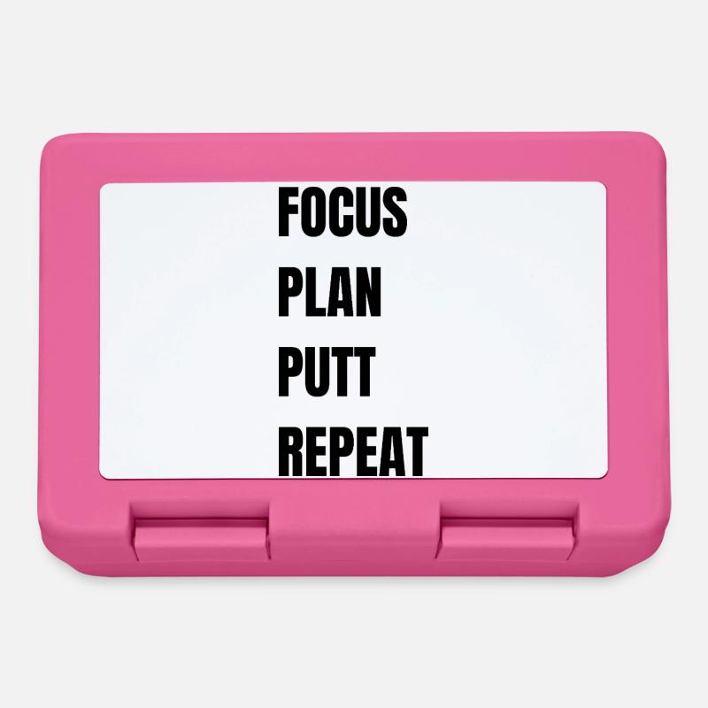 Golf Focus Plan Putt Repeat - Brotdose - Pink