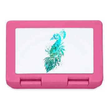 Splash Art Blue Peacock - Boîte à goûter - rose - Devant