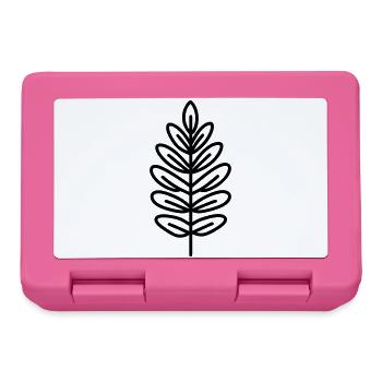 Fossiler Farn, Fossil, Farn, prähistorisch, - Brotdose - Pink - Vorne