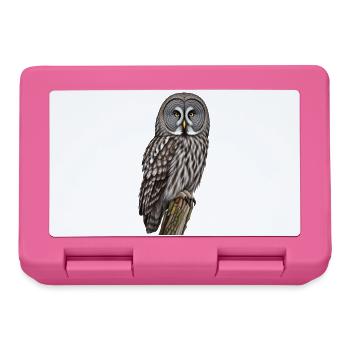 Bartkauz Eule - Brotdose - Pink - Vorne
