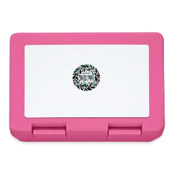 Merry Christmas design Funny Gift for Xmas Lovers - Lunchbox - pink - Front