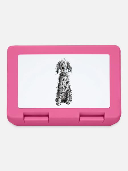 Lustiger Englischer Setter I Hunde Comic Geschenk - Brotdose - Pink